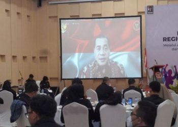 Brigjen R Ahmad Nurwakhid pada pengukuhan Regenerasi Duta Damai Regional NTB di Senggigi