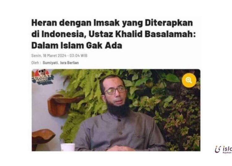 Fatwa Ulama Salafi Tentang Imsak